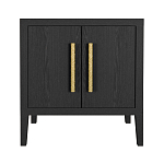 Тумбочка Primo с дверцами шпон Черный дуб варинант исполнения - 1 | Loft Concept в Красноярске