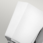 Бра с белым матовым плафоном на прямоугольном основании цвета хром Hinkley варинант исполнения - 4 | Loft Concept в Красноярске