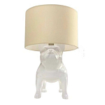 Настольная лампа COLLECTION OF DOGS с абажуром Бульдог варинант исполнения - 2 | Loft Concept в Красноярске