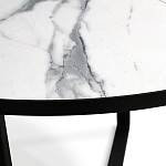 Стол обеденный раздвижной со столешницей белый мрамор Magali варинант исполнения - 8 | Loft Concept в Красноярске
