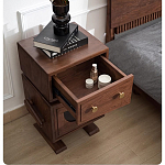 Тумбочка прикроватная с ящиком и дверцей Робот Robot Desk варинант исполнения - 6 | Loft Concept в Красноярске