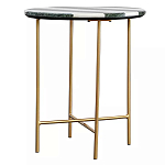 Столик приставной с круглой столешницей с полосатым узором Tabletops with Striped Pattern варинант исполнения - 1 | Loft Concept в Красноярске