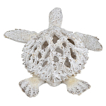 Статуэтка черепаха с ажурным панцирем и детализированной текстурой в белом цвете Marine Accessories варинант исполнения - 4 | Loft Concept в Красноярске