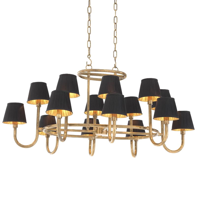 Люстра Chandelier Sparrows Латунь Черный в Красноярске | Loft Concept 