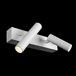 Бра с двумя цилиндрическими повортными спотами белого цвета Trumpet tube варинант исполнения - 3 | Loft Concept в Красноярске