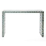 Консоль Дизайнерская Kenya Console ZEBRA Bone Inlay blue варинант исполнения - 1 | Loft Concept в Красноярске