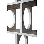 Белый дизайнерский Стеллаж Ring White Wood Bookcase варинант исполнения - 3 | Loft Concept в Красноярске