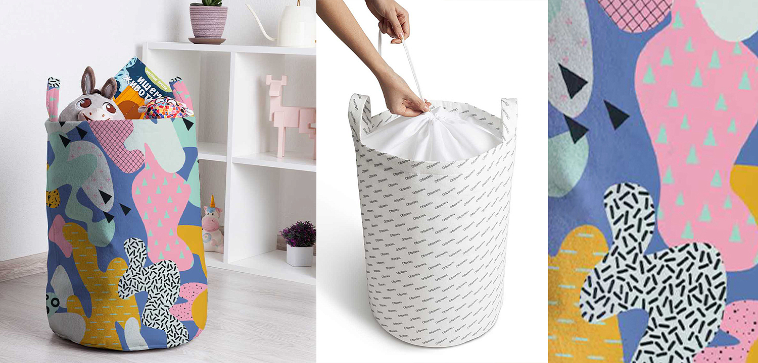 Корзина Pastel Abstraction Basket Корзина Pastel Abstraction Basket - Loft-Concept в Красноярске