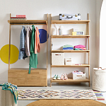 Корзина для белья из ткани букле Boucle Organizers Round варинант исполнения - 3 | Loft Concept в Красноярске