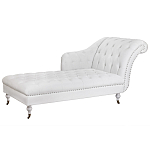 Кушетка белая с мягкой обивкой из велюра Michael Couch варинант исполнения - 1 | Loft Concept в Красноярске