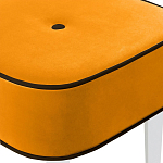 Квадратный мягкий пуф на белых ножках Winton Pouf Square варинант исполнения - 24 | Loft Concept в Красноярске