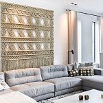 Панно на стену плетеное Макраме бежевый цвет  варинант исполнения - 12 | Loft Concept в Красноярске