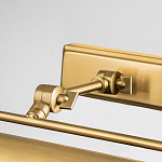 Светильник для картин цвета состаренная латунь с широким плафоном на прямоугольном основании Elstead Lighting варинант исполнения - 9 | Loft Concept в Красноярске