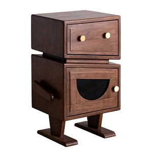 Тумбочка прикроватная с ящиком и дверцей Робот Robot Desk