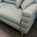 Дизайнерский Диван Lancaster Серо-голубое букле варинант исполнения - 2 | Loft Concept в Красноярске