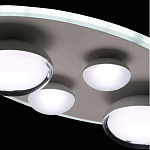 Потолочный светильник овальной формы белого цвета с 4-мя лампами Lunar Pebbles варинант исполнения - 9 | Loft Concept в Красноярске