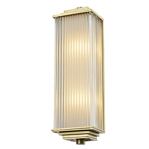Бра Brion Glass Rectangle Wall Lamp Brass