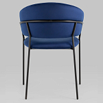 Стул в велюре синего цвета Horizon варинант исполнения - 4 | Loft Concept в Красноярске