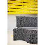 Дизайнерский модульный диван волнистой формы с цветным принтом Poltronova Superonda Sofa варинант исполнения - 19 | Loft Concept в Красноярске