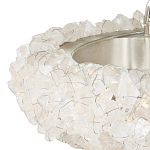 Люстра светодиодная фактурная в форме кольца Amber Crystal варинант исполнения - 2 | Loft Concept в Красноярске