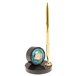 Часы настольные с ручкой из натурального камня Stone Clock варинант исполнения - 2 | Loft Concept в Красноярске