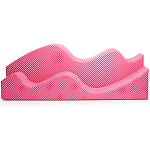 Дизайнерский модульный диван волнистой формы с цветным принтом Poltronova Superonda Sofa варинант исполнения - 8 | Loft Concept в Красноярске