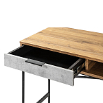 Стол рабочий в стиле лофт с ящиком и нишей для хранения Urban Style Space варинант исполнения - 3 | Loft Concept в Красноярске