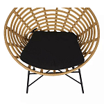Стул круглый с ротанговым плетением Round Wicker Stool варинант исполнения - 5 | Loft Concept в Красноярске