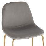 Барный стул на золотистых ножках VENDRAMIN Grey варинант исполнения - 6 | Loft Concept в Красноярске