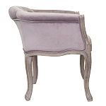 Кресло низкое в стиле прованс Розовый Велюр Louis French Armchair  варинант исполнения - 1 | Loft Concept в Красноярске