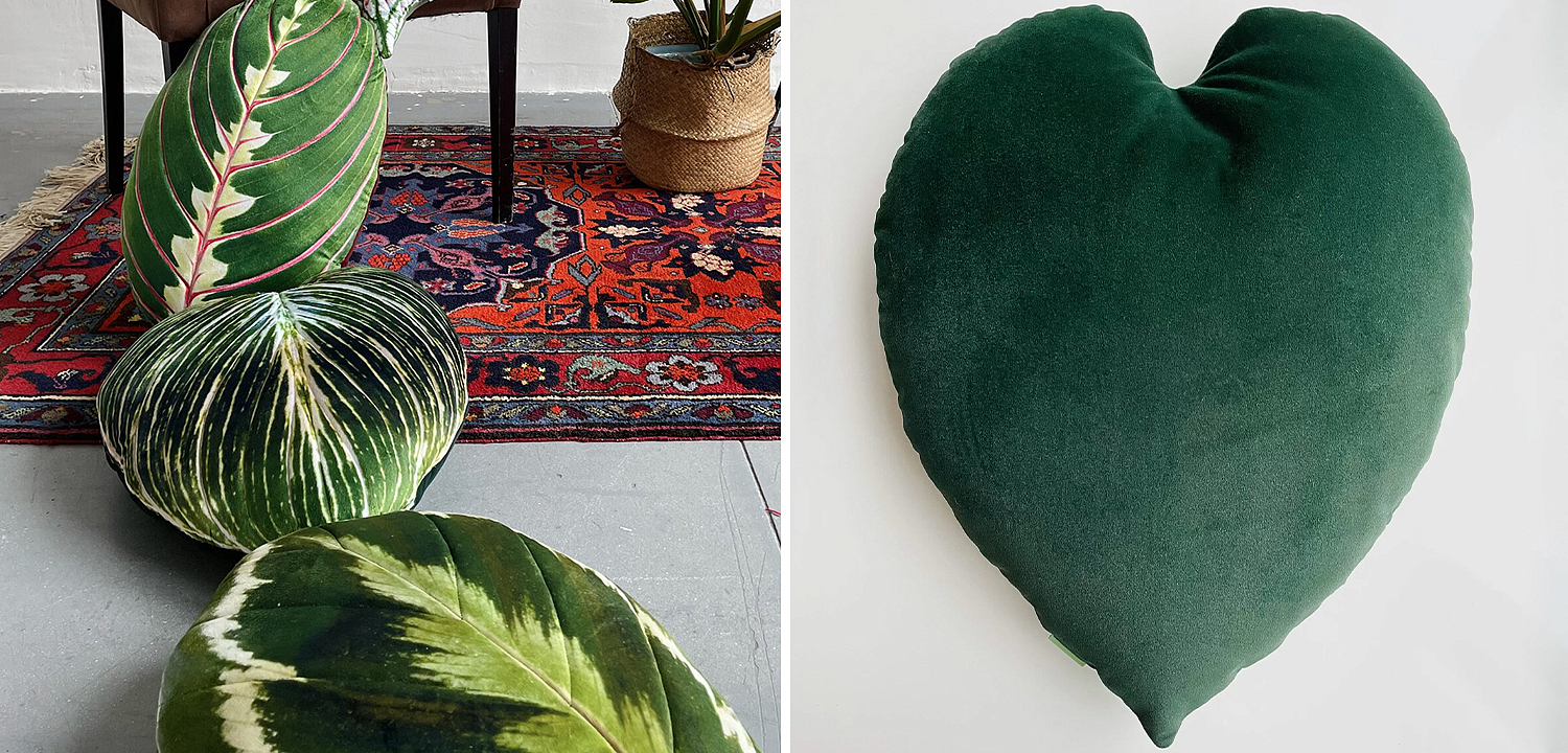 Декоративная подушка Botanical Cushion Philodendron Birkin Декоративная подушка Botanical Cushion Philodendron Birkin - Loft-Concept в Красноярске