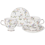 Чайный сервиз из фарфора на 2 персоны 4 предмета Tea Flower Set варинант исполнения - 1 | Loft Concept в Красноярске
