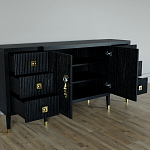 Большой Комод-буфет Elsa Dreams Black с ящиками варинант исполнения - 1 | Loft Concept в Красноярске
