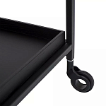 Тумба чёрная на колёсах Cabinet on Wheels варинант исполнения - 3 | Loft Concept в Красноярске