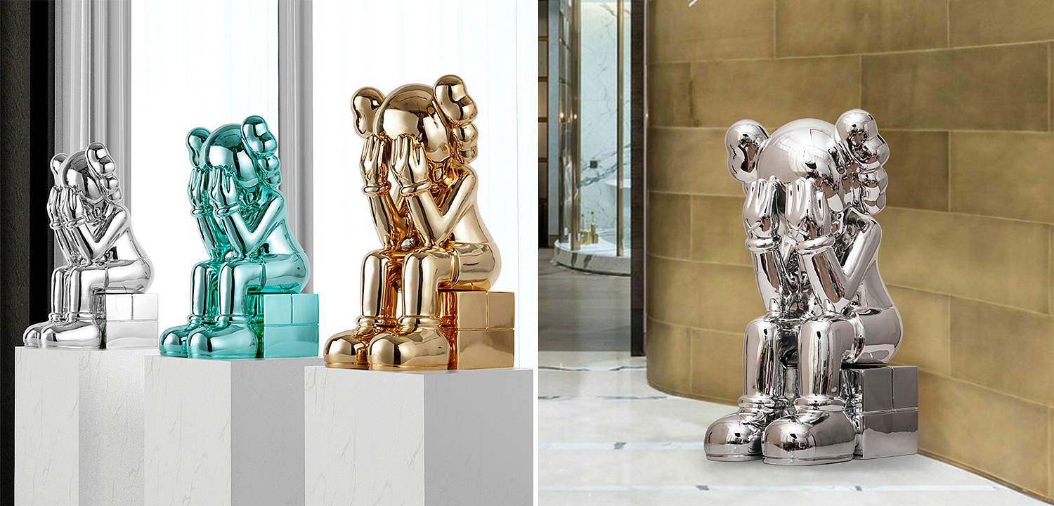 Статуэтка KAWS Passing Through Silver Статуэтка KAWS Passing Through Silver - Loft-Concept в Красноярске