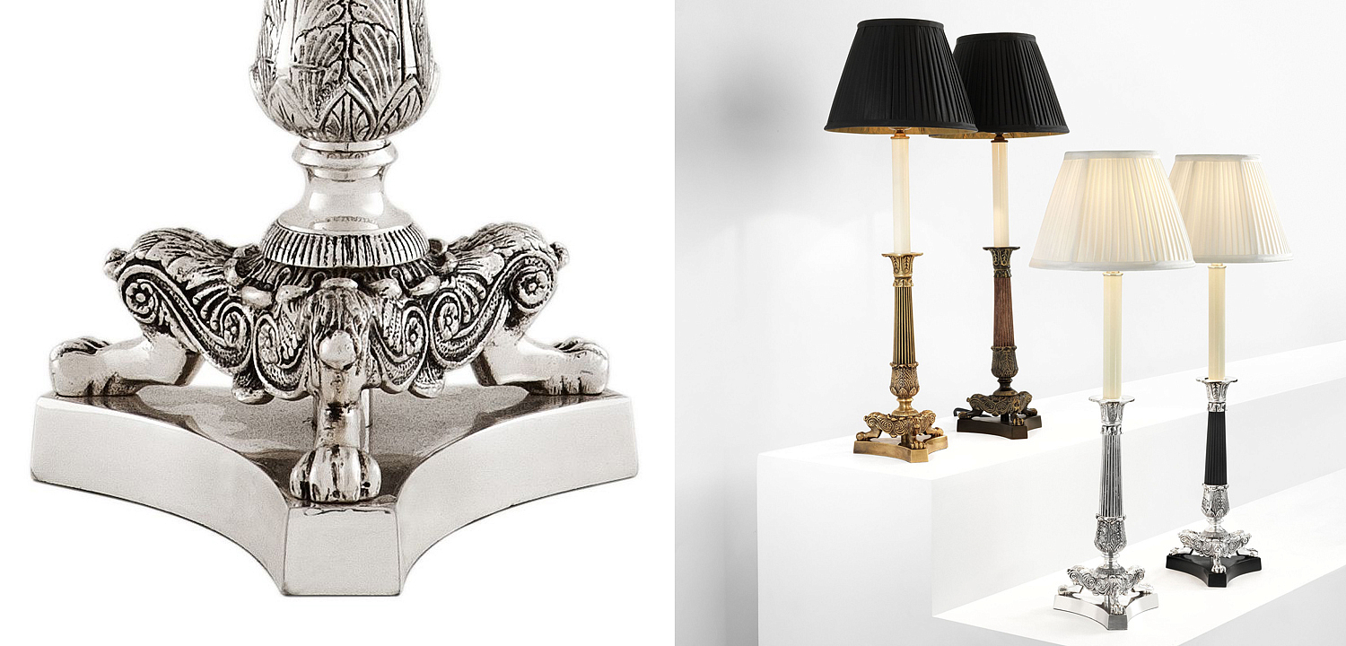 Настольная лампа Eichholtz Table Lamp Perignon Silver Настольная лампа Eichholtz Table Lamp Perignon Silver - Loft-Concept в Красноярске