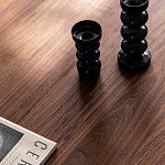 Кофейный стол овальный из дерева с 2-мя ящиками Coffee Walnut Table варинант исполнения - 6 | Loft Concept в Красноярске