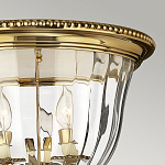 Потолочный светильник цвета латунь с прозрачным плафоном в форме чаши Hinkley варинант исполнения - 11 | Loft Concept в Красноярске