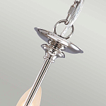 Люстра цвета никель с прозрачными стеклянными подвесками в форме капель Elstead Lighting варинант исполнения - 9 | Loft Concept в Красноярске