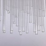 Люстра круглая с прозрачными стеклянными трубками Nembus варинант исполнения - 7 | Loft Concept в Красноярске