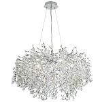 Люстра с хрустальными подвесками на металлических ветках Fairytree Light Silver Chandelier 14 варинант исполнения - 2 | Loft Concept в Красноярске