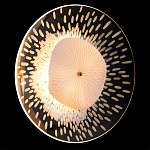 Бра с белым рельефным плафоном и стеклом с рисунком FLOW варинант исполнения - 2 | Loft Concept в Красноярске