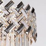 Люстра многоярусная с переплетенными металлическими элементами черного и золотого цвета и прозрачными хрустальными подвесками Empire Chandelier Crystal варинант исполнения - 7 | Loft Concept в Красноярске