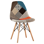 Стул с обивкой в технике пэчворк DSW варинант исполнения - 1 | Loft Concept в Красноярске