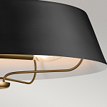 Подвесной светильник с конусовидным металлическим абажуром черного цвета Kichler варинант исполнения - 16 | Loft Concept в Красноярске