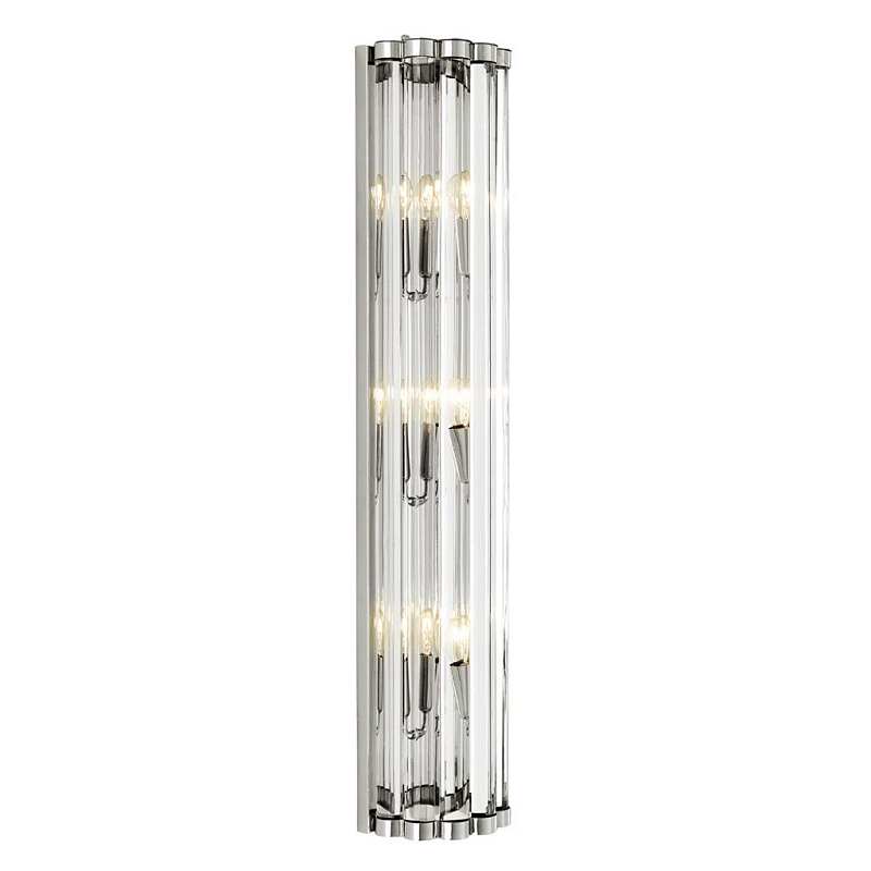 Бра Eichholtz Wall Lamp Amalfi Никель Прозрачное Стекло Бра Eichholtz Wall Lamp Amalfi Никель Прозрачное Стекло в Красноярске | Loft Concept