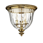 Потолочный светильник цвета латунь с прозрачным плафоном в форме чаши Hinkley варинант исполнения - 8 | Loft Concept в Красноярске