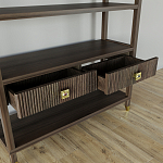 Стеллаж с двумя ящиками Elsa Dreams Walnut варинант исполнения - 3 | Loft Concept в Красноярске