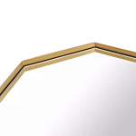 Зеркало золотистое восьмиугольной формы Octagon варинант исполнения - 2 | Loft Concept в Красноярске