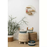 Корзина для хранения с ручками Interlacement Green варинант исполнения - 6 | Loft Concept в Красноярске